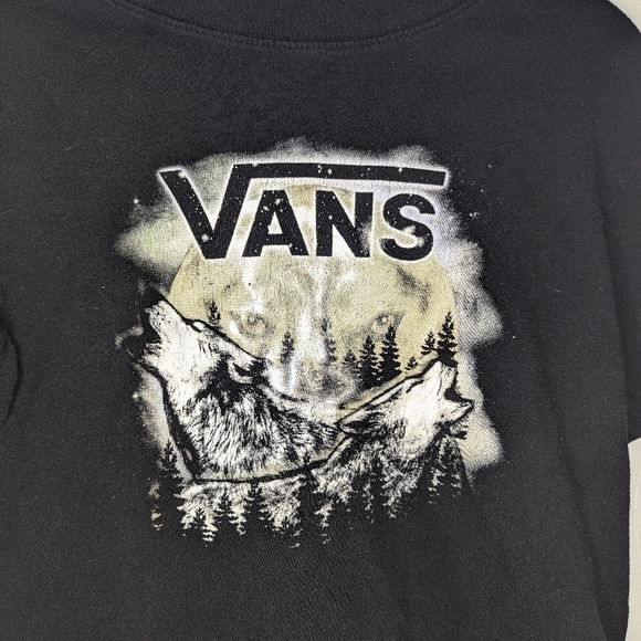 Vans Wolves Graphic Tshirt Woman's XS Extra Small - Picture 3 of 4
